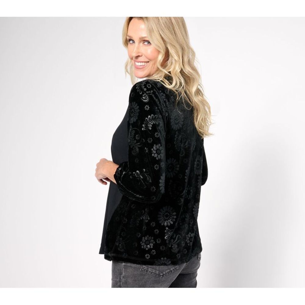 LEGO Women's Top Plus Sz 1X Rayon 230 & Velour Black